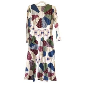 Vintage handmade patchwork quilt dress - Sea New York and Carleen vibes! S/M
